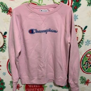 Pink champion sweatshirt